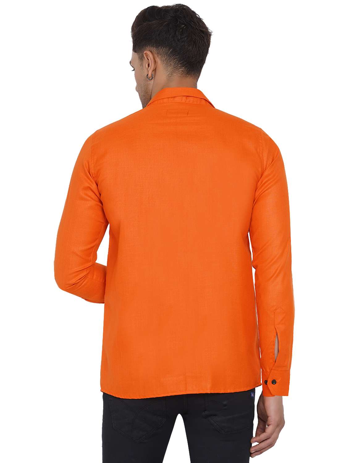 mens solid casual shirt - 18582742 -  Standard Image - 3