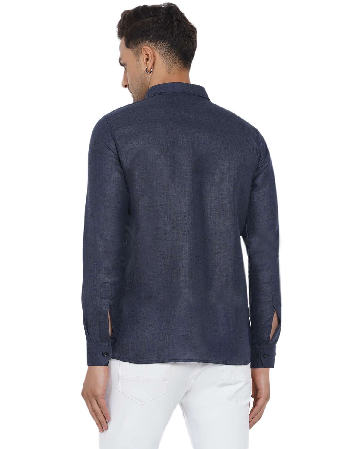 mens solid casual shirt - 18582745 -  Standard Image - 3