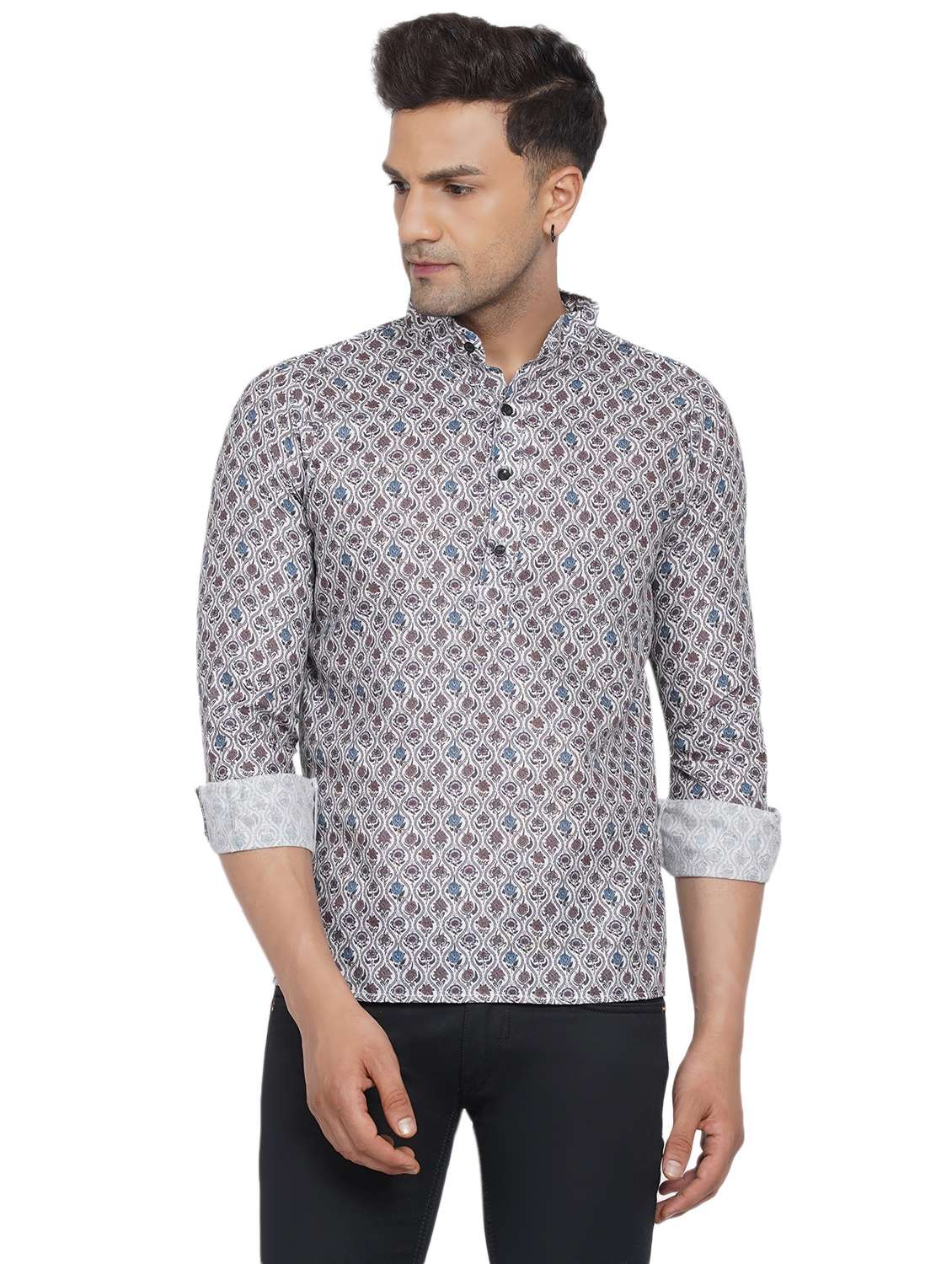 printed short kurta - 18582752 - Zoom Image - 0