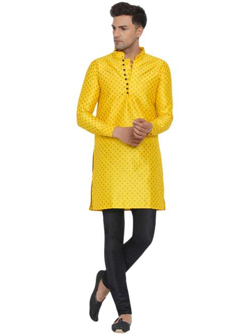 printed silk medium kurta - 18582760 -  Standard Image - 0