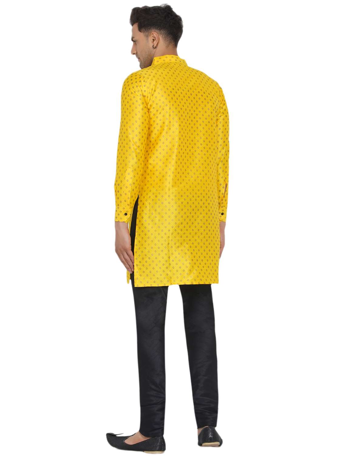 printed silk medium kurta - 18582760 -  Standard Image - 3