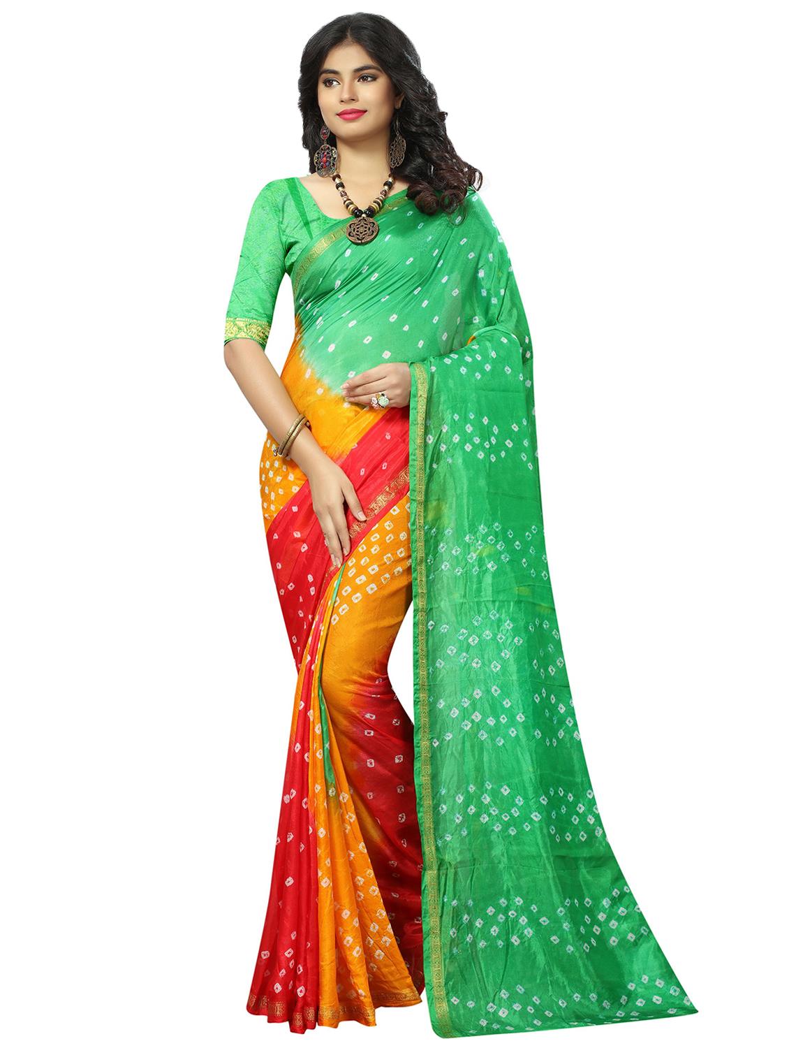 bandhani printed saree  - 18584360 -  Zoom Image - 0