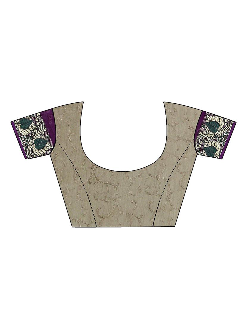 bandhani printed saree with blouse - 18584361 - Standard Image - 3