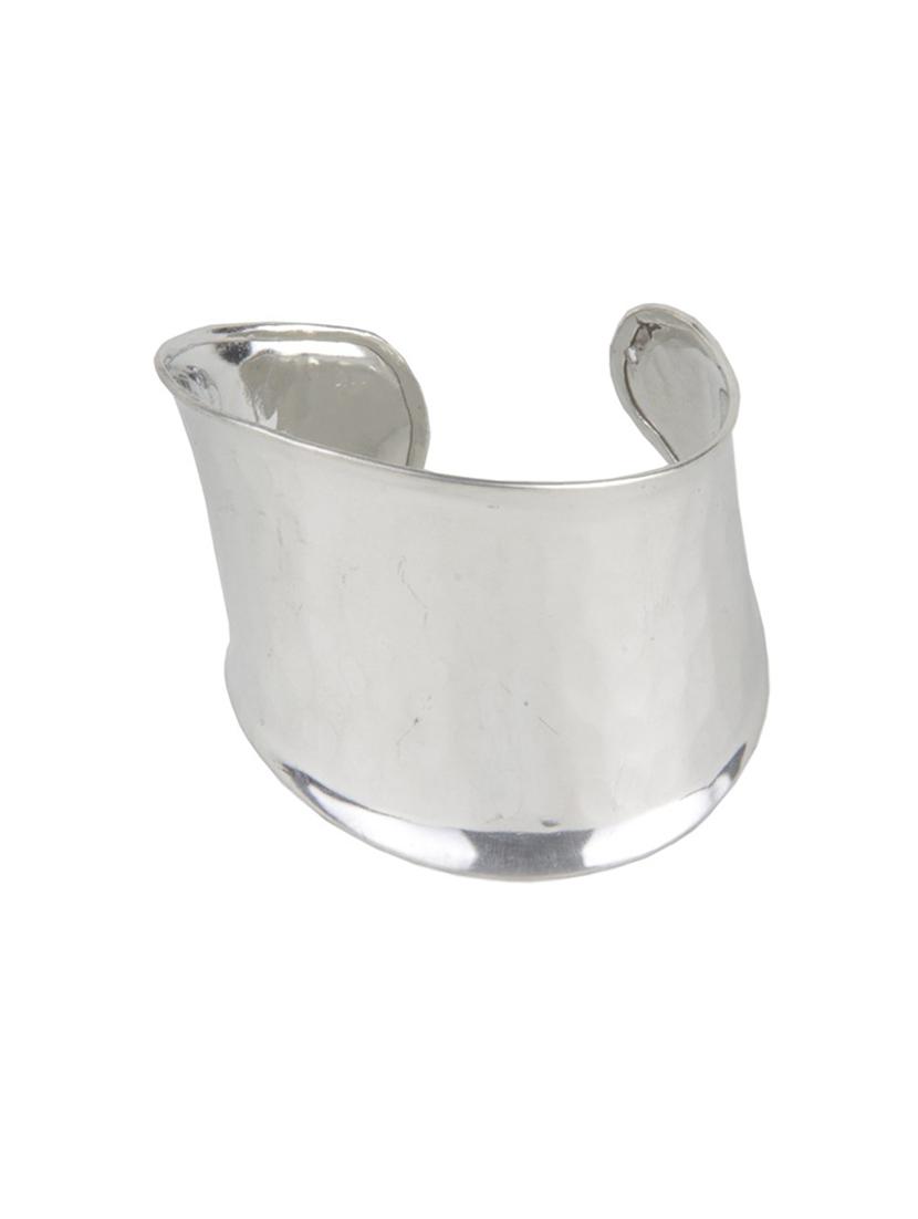 Silver Plated Oxidised Cuff Bracelet Bangle for Women and Girls