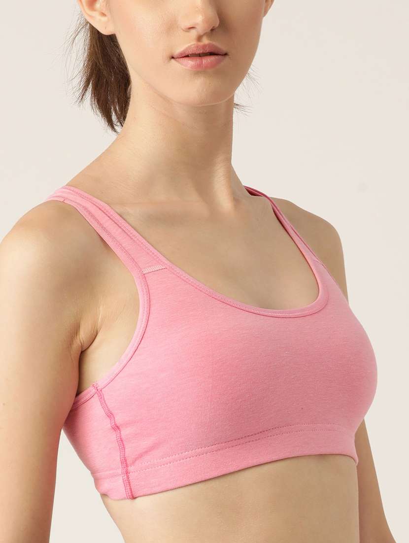pack of 2 non padded sports bra - 18587124 - Standard Image - 5