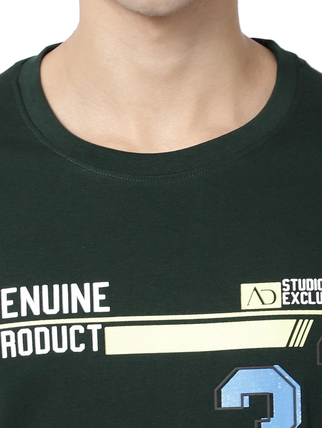 crew neck chest-print t-shirt - 18588630 - Standard Image - 3