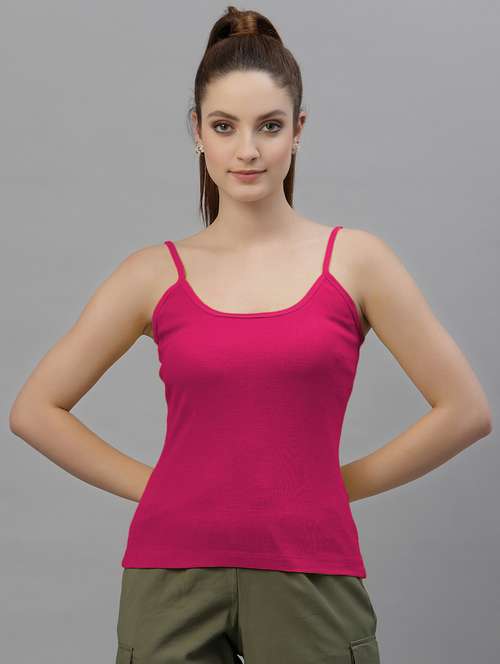 shoulder strap solid camisole - 18588881 -  Standard Image - 0