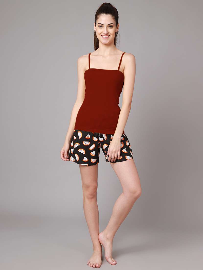 shoulder strap solid camisole - 18588902 - Standard Image - 3