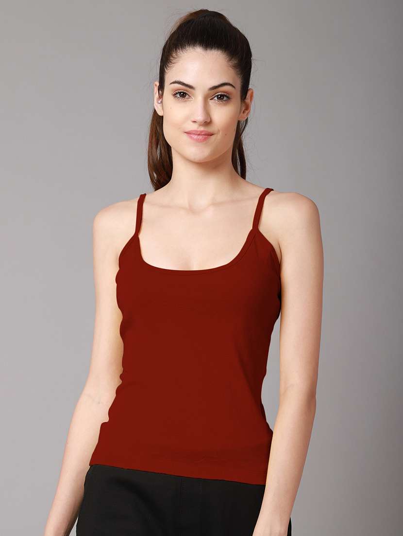shoulder strap solid camisole