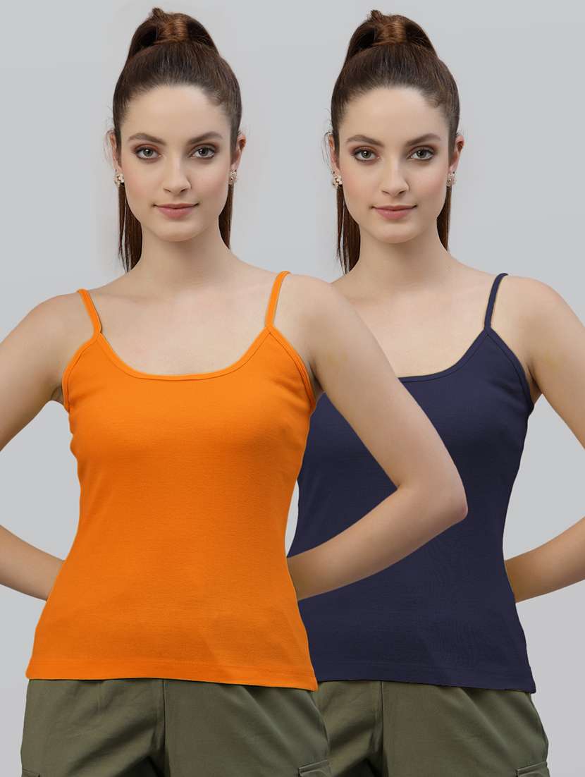pack of 2 multi-colored camisole - 18588963 -  Zoom Image - 0