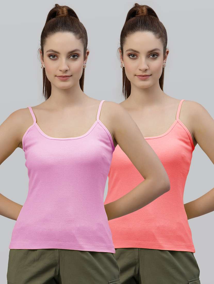 pack of 2 multi colored camisole