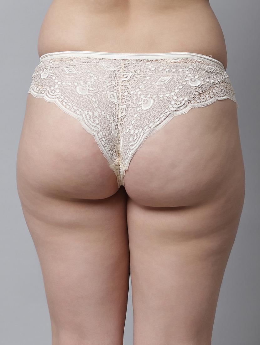 beige lace bikini panty - 18589016 - Standard Image - 3