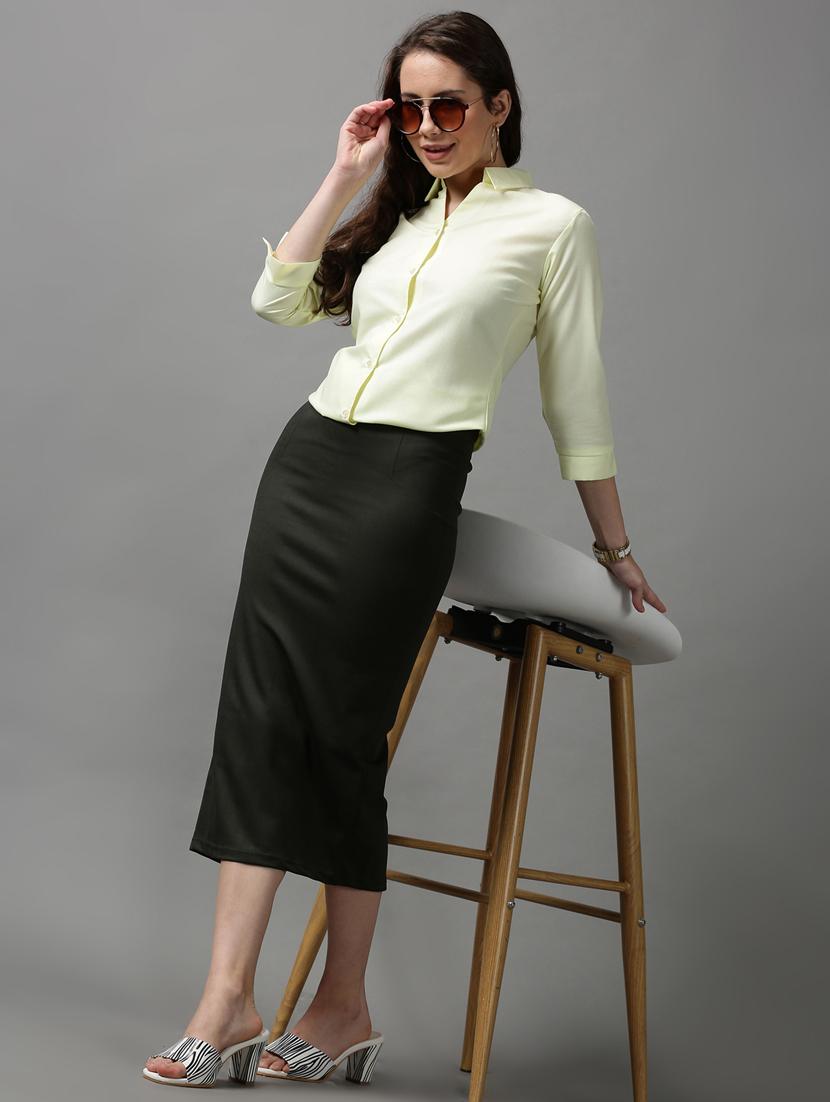 cream solid shirt - 18589039 - Standard Image - 3