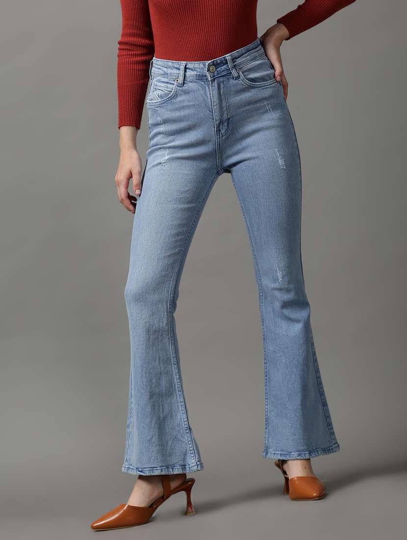 women's distress bootcut jeans - 18589081 -  Zoom Image - 0