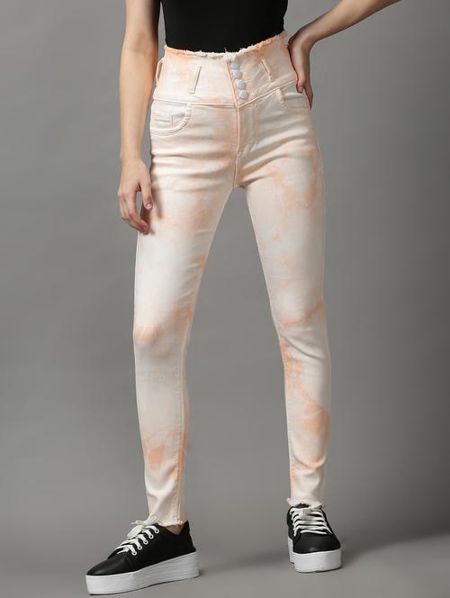 women's tie & dye slim fit jeans - 18589104 -  Standard Image - 0