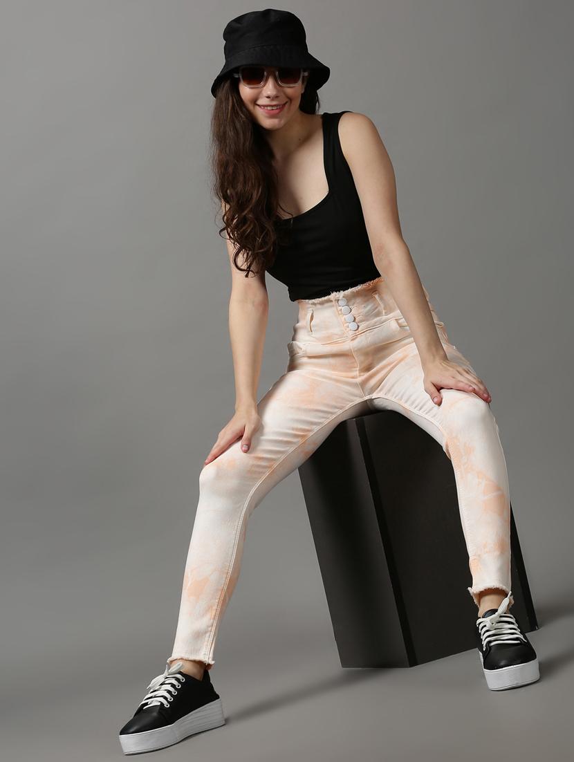 women's tie & dye slim fit jeans - 18589104 - Standard Image - 3