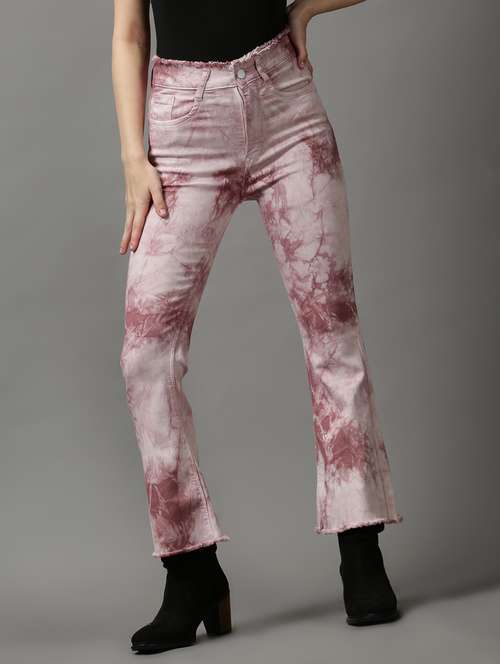 women's tie & dye bootcut jeans - 18589107 -  Standard Image - 0