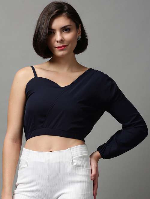 women's crop sweetheart neck top - 18589186 -  Standard Image - 0