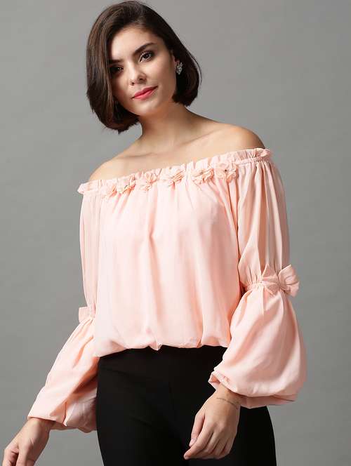 women's straight off shoulder top - 18589221 -  Standard Image - 0