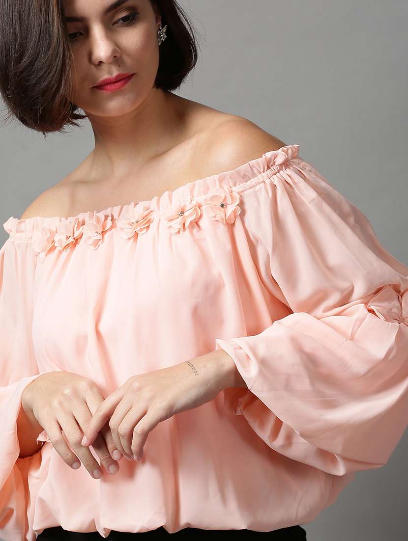 women's straight off shoulder top - 18589221 -  Standard Image - 5