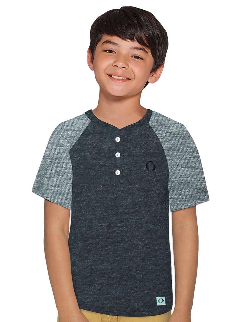 boys henley color block t-shirt - 18589271 - Zoom Image - 0