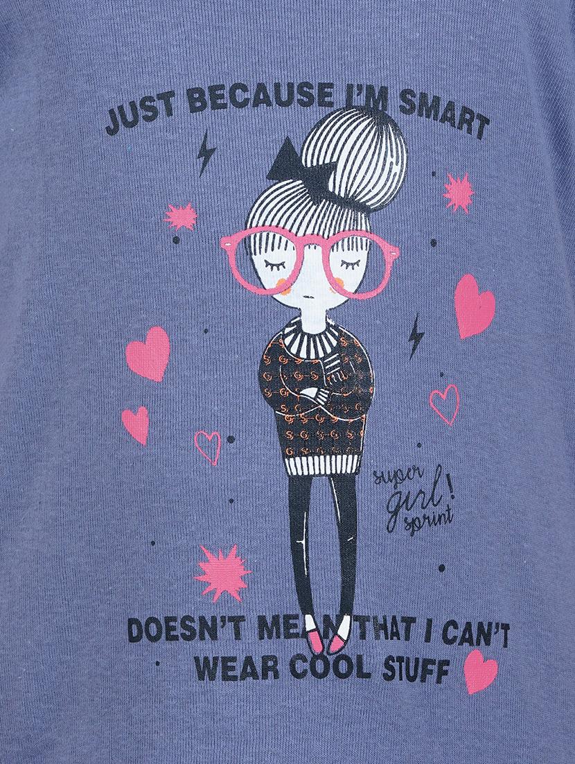 girls round neck graphic tee - 18589295 - Standard Image - 3