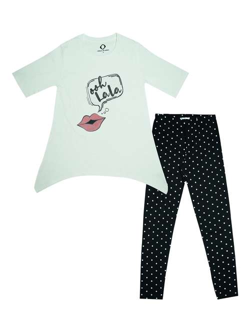 girls printed tee & leggings set  - 18589373 -  Standard Image - 0