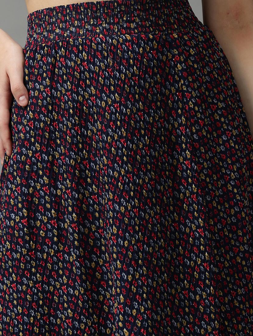 floral flared skirt - 18590816 - Standard Image - 5