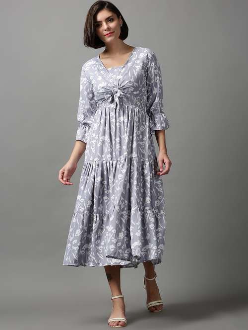 women's tiered dress floral dress - 18590890 - Standard Image - 0