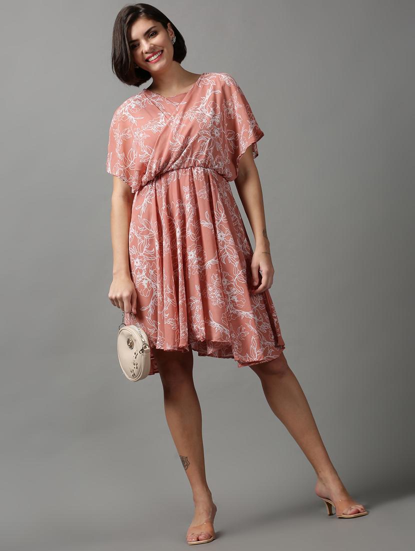 women's fit & flare floral dress - 18590891 - Standard Image - 3