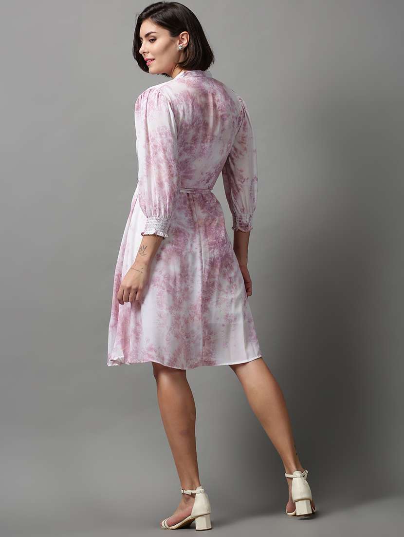 women's belted paisley dress - 18590912 -  Standard Image - 3