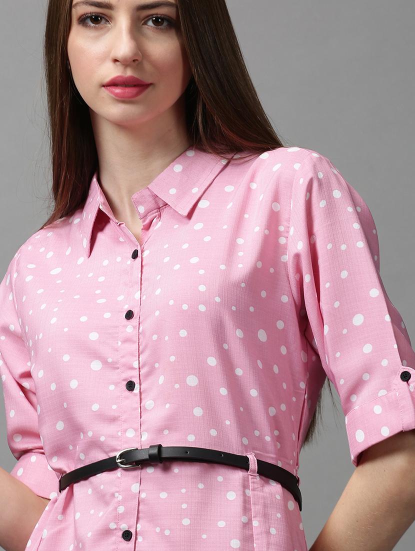 women's shirt tie & dye dress - 18590914 - Standard Image - 5