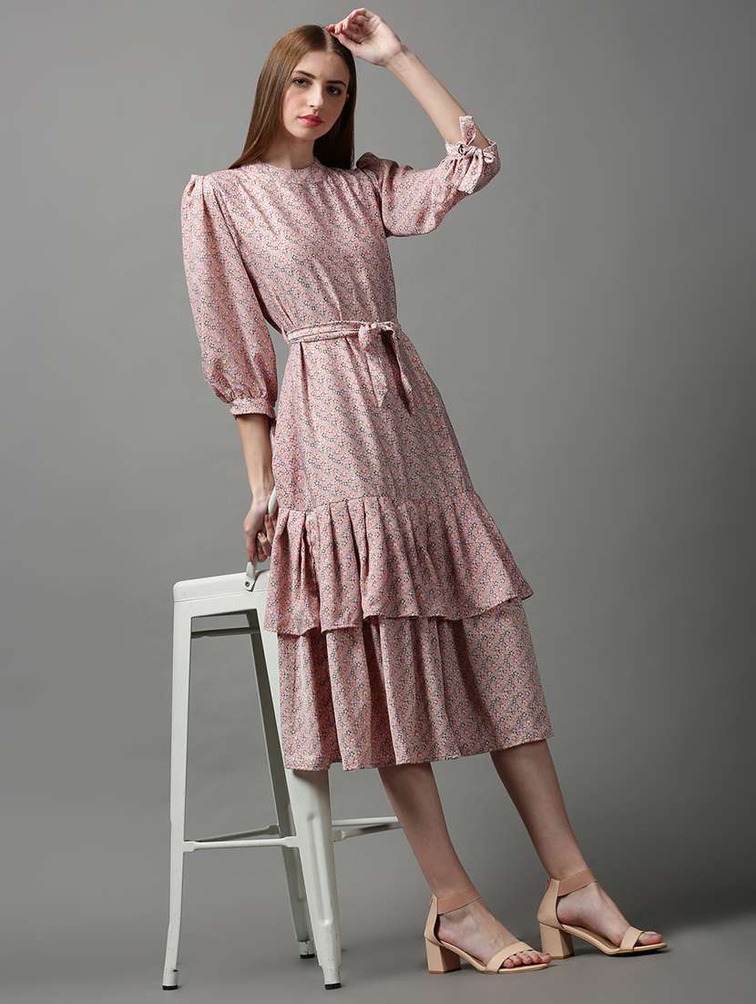 women's layered floral dress - 18590926 -  Standard Image - 3