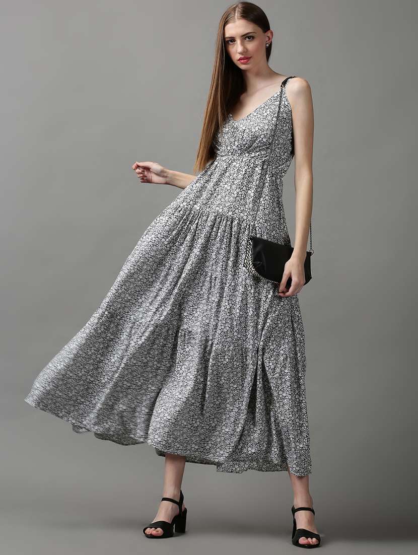 women's tiered dress floral dress - 18590946 -  Standard Image - 3