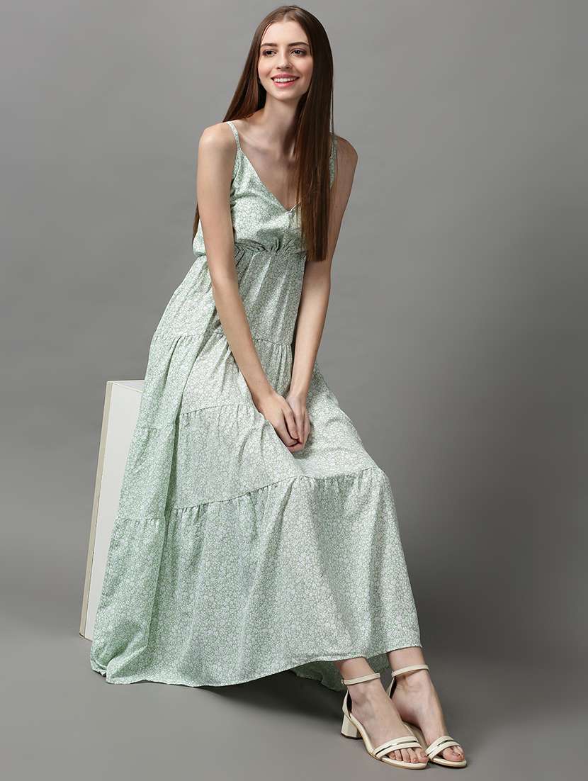 women's tiered dress printed dress - 18590947 - Standard Image - 3