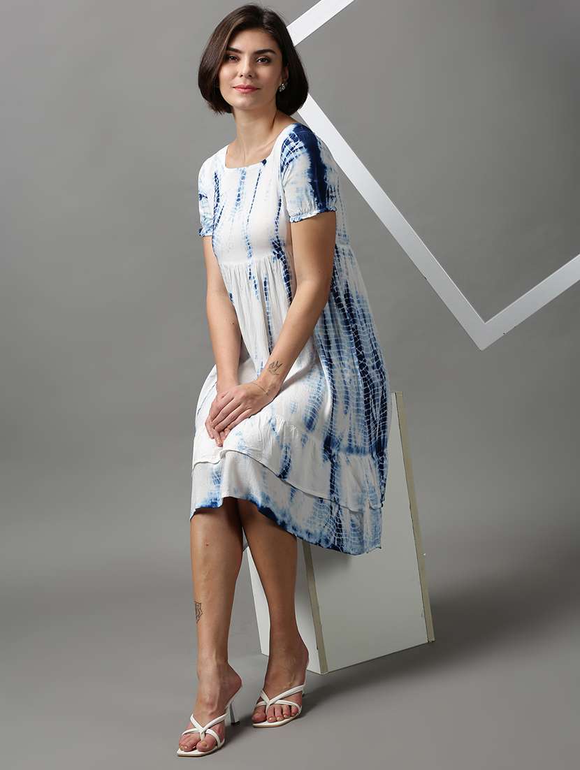 women's tiered dress abstract dress - 18590957 -  Standard Image - 3