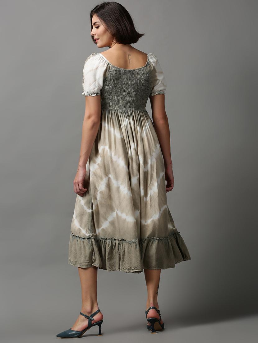 women's tiered dress chevron dress - 18590962 - Standard Image - 3