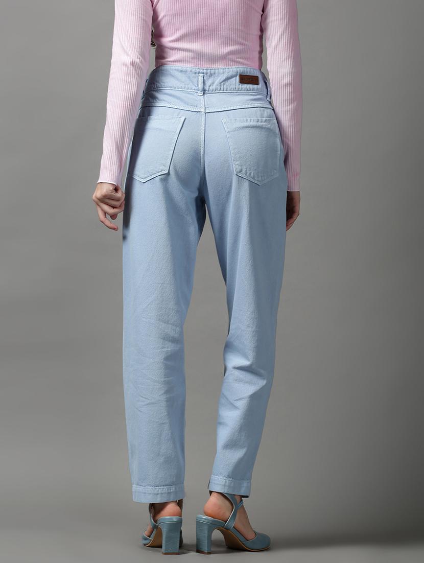 women's plain boyfriend fit jeans - 18590984 - Standard Image - 3