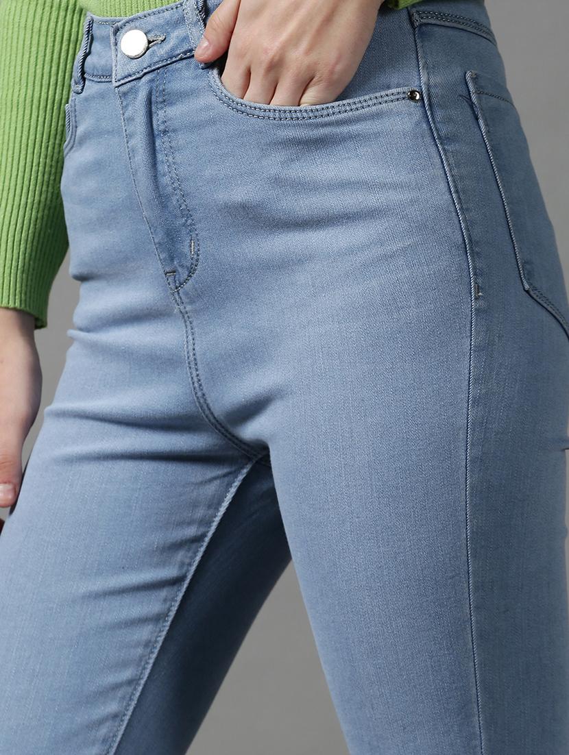 women's plain slim fit jeans - 18590993 - Standard Image - 5