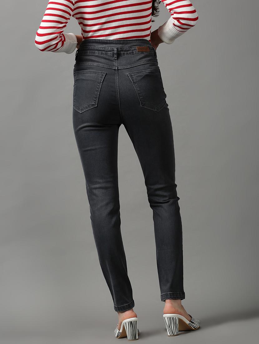 women's plain slim fit jeans - 18590994 - Standard Image - 3