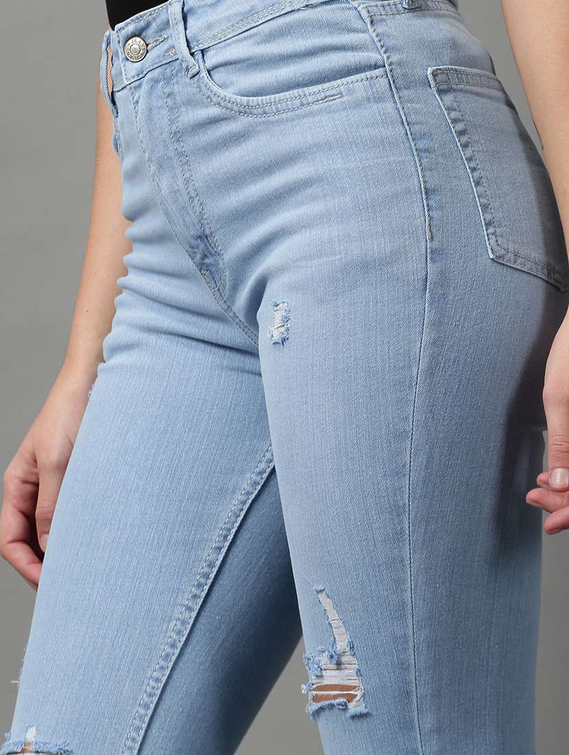 women's distress bootcut jeans - 18591016 -  Standard Image - 5