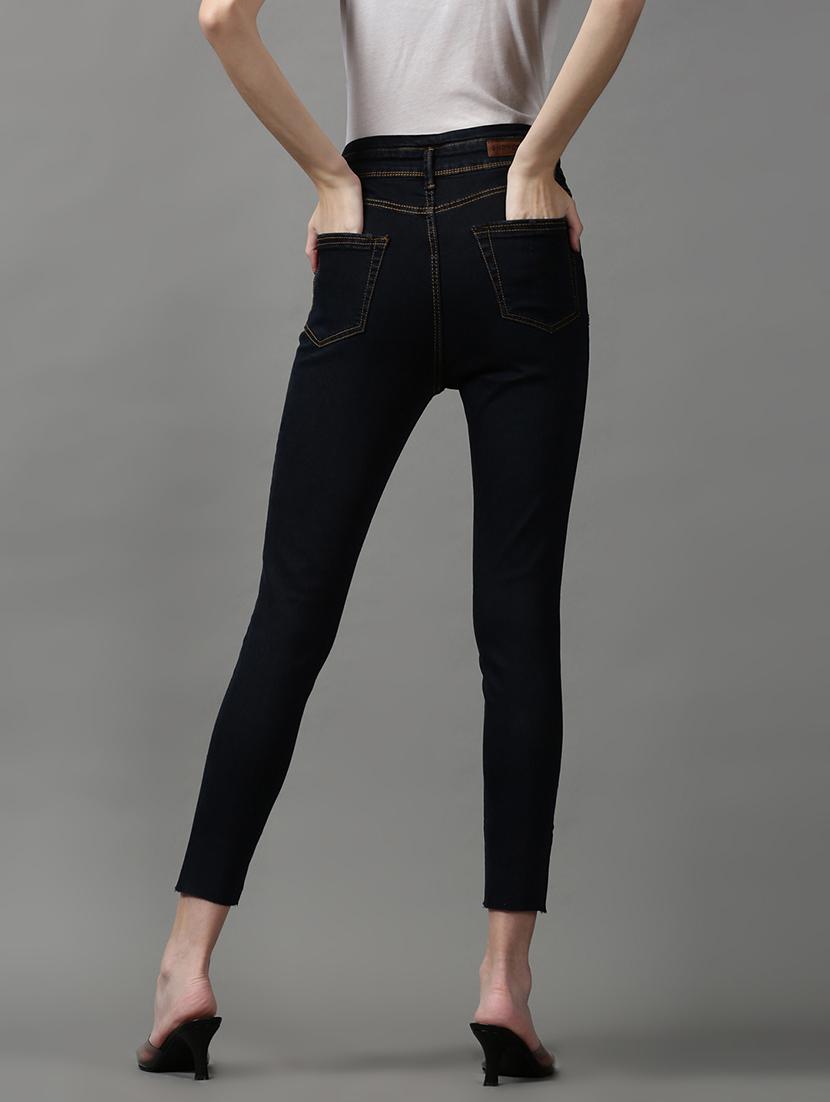 women's plain slim fit jeans - 18591030 - Standard Image - 3