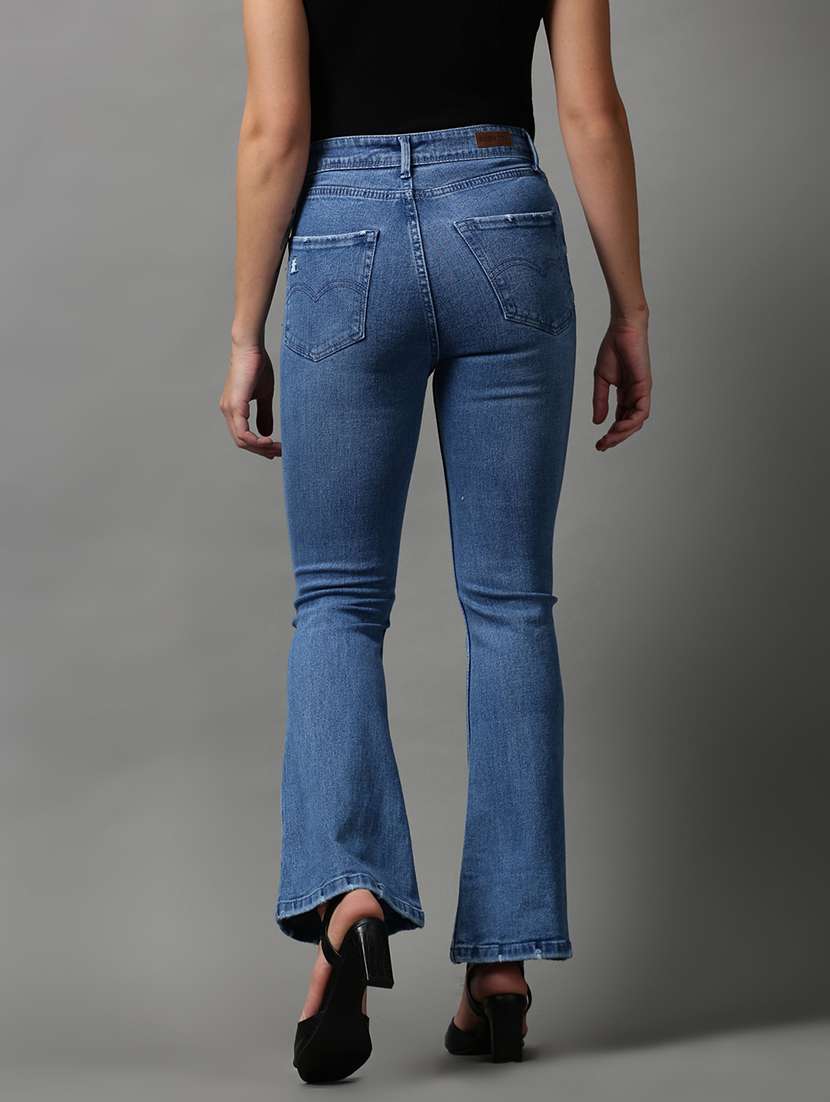 women's distress bootcut jeans - 18591039 -  Standard Image - 3