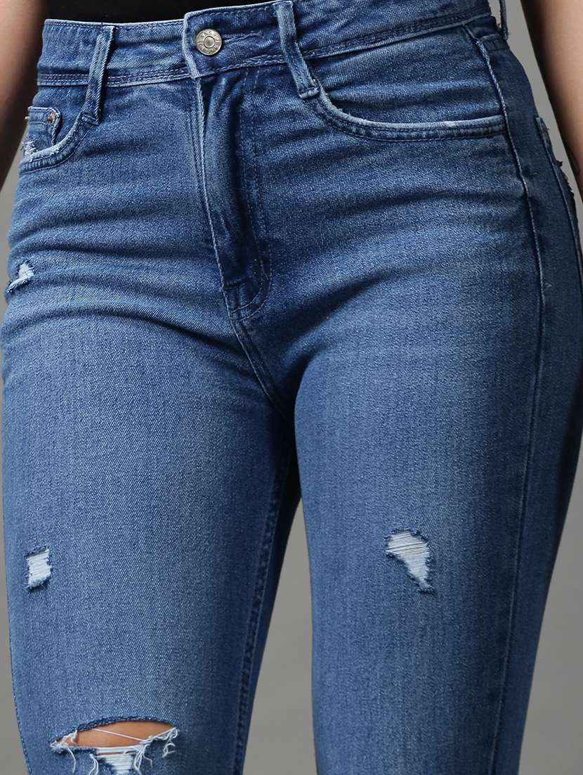 women's distress bootcut jeans - 18591039 -  Standard Image - 5