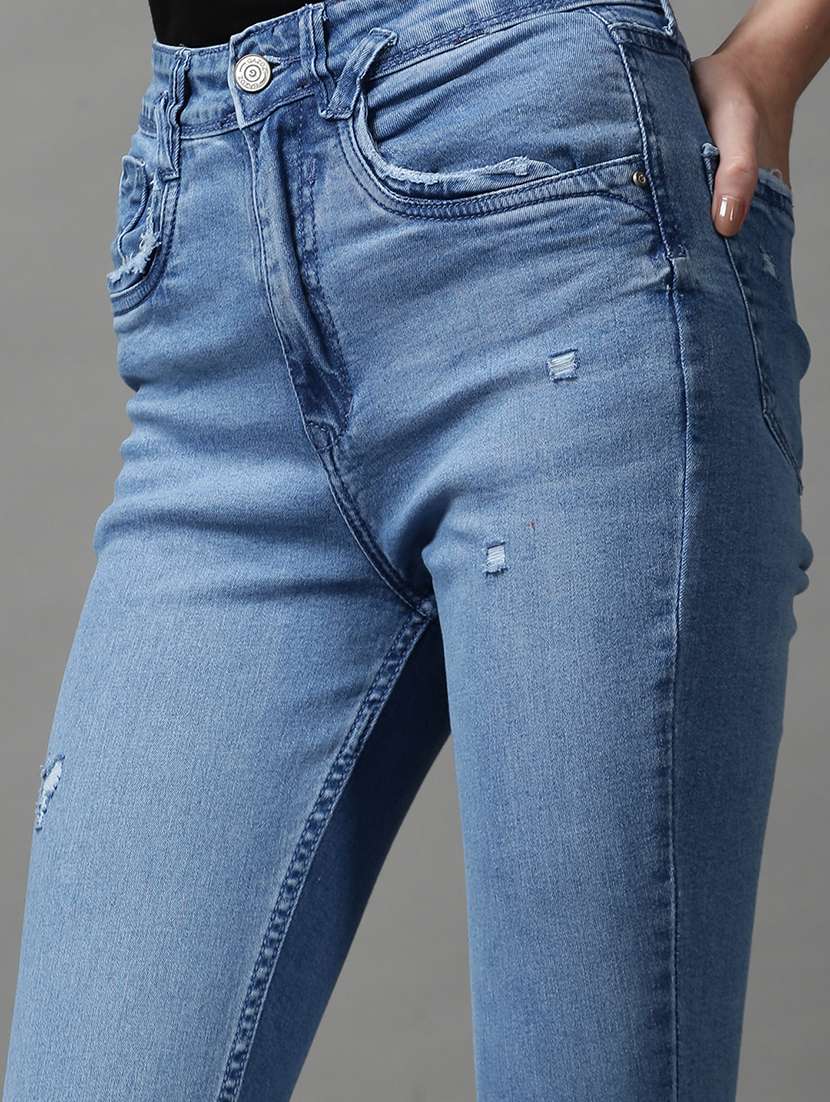 women's plain skinny fit jeans - 18591043 -  Standard Image - 5