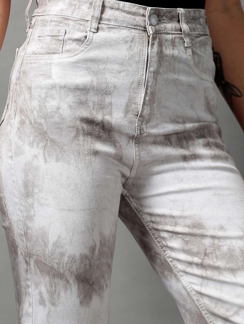 women's tie & dye straight fit jeans - 18591045 -  Standard Image - 5