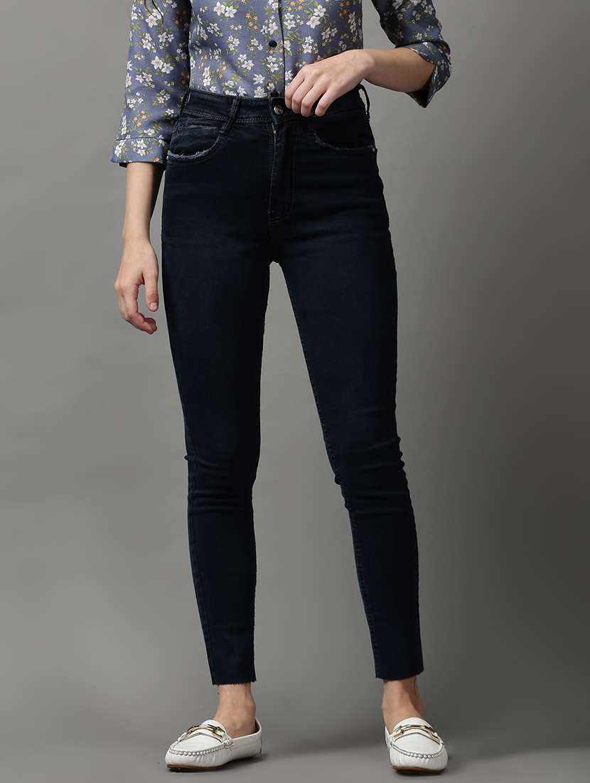 women's plain skinny fit jeans - 18591051 -  Zoom Image - 0