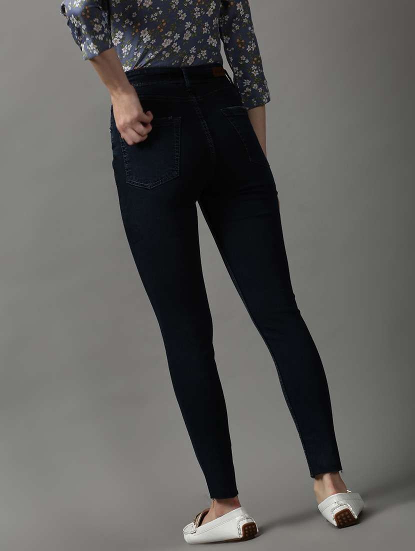 women's plain skinny fit jeans - 18591051 - Standard Image - 3