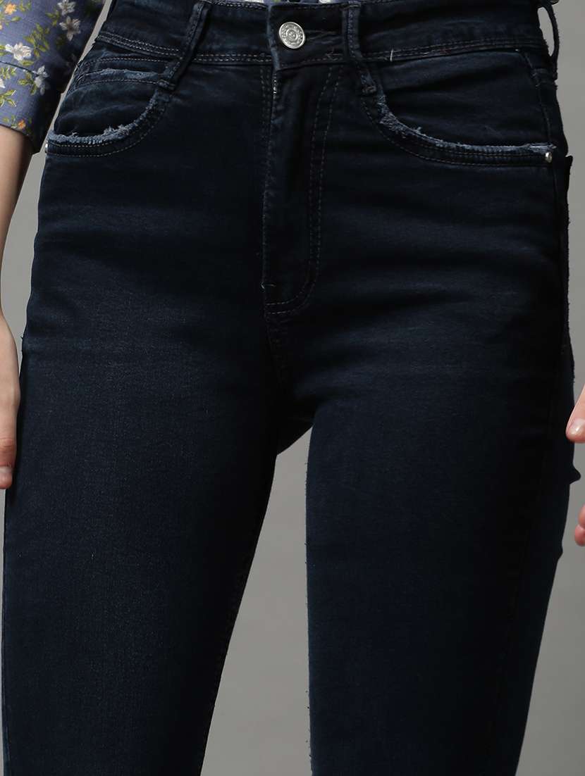 women's plain skinny fit jeans - 18591051 - Standard Image - 5