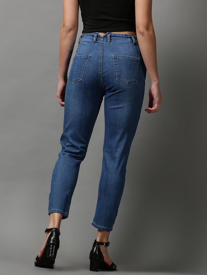 women's plain slim fit jeans - 18591064 - Standard Image - 3
